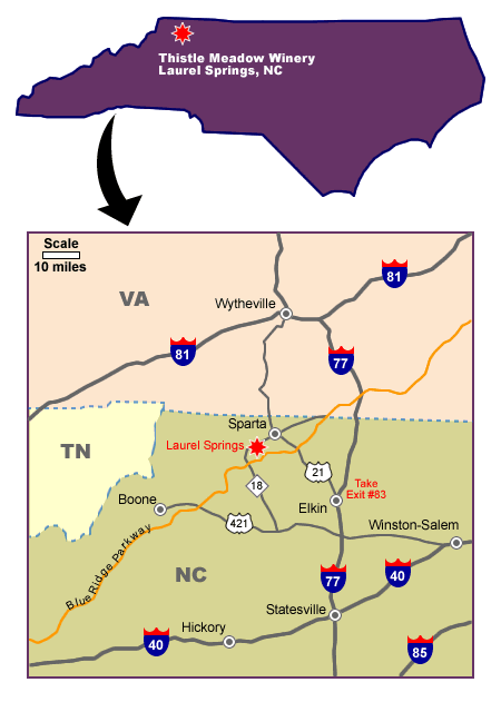 nc wine maps